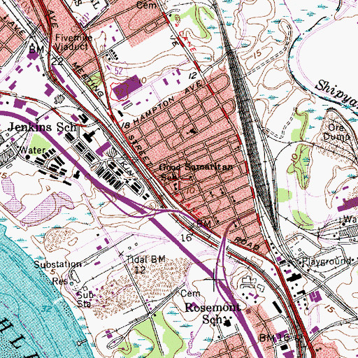 Topographic Map of Good Samaritan School, SC