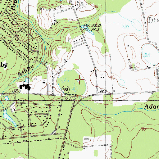 Topographic Map of Goose Pond, SC