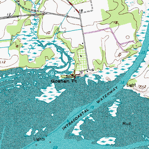 Topographic Map of Goshen Point, SC