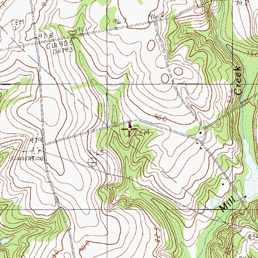 Topographic Map of Gospel Temple Church, SC