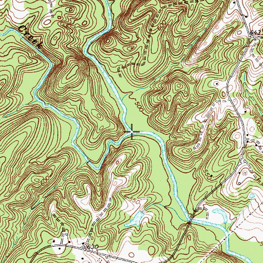 Topographic Map of Goucher Creek, SC