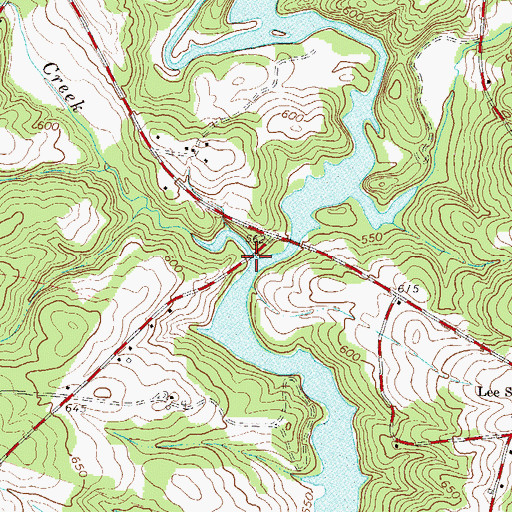 Topographic Map of Governors Creek, SC