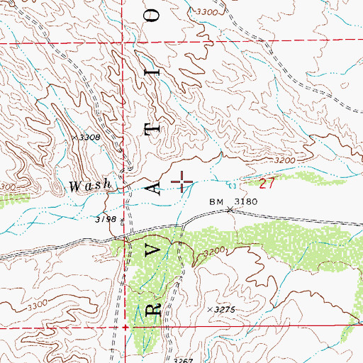 Topographic Map of Telegraph Wash, AZ