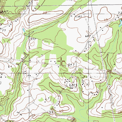 Topographic Map of Graham Chapel, SC