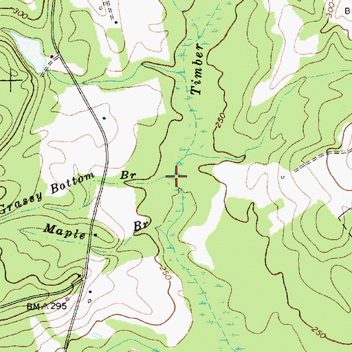Topographic Map of Grassy Bottom Branch, SC