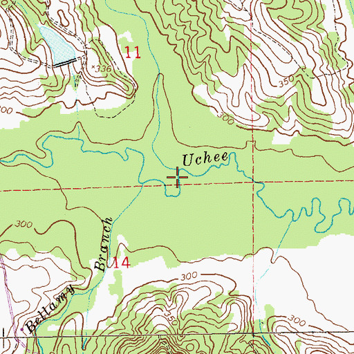 Topographic Map of Maringo Creek, AL