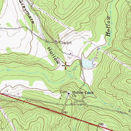 Topographic Map of Graymare Hollow, SC