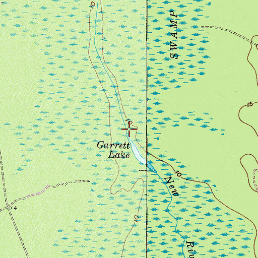 Topographic Map of Great Swamp, SC