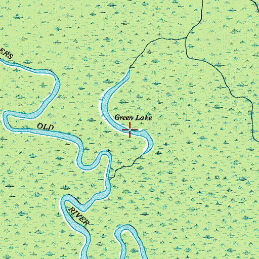 Topographic Map of Green Lake, SC