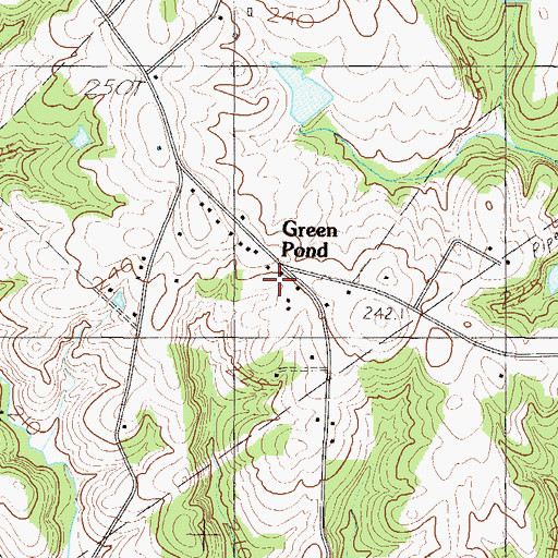 Topographic Map of Green Pond, SC