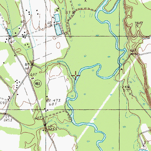 Topographic Map of Green Spring Branch, SC