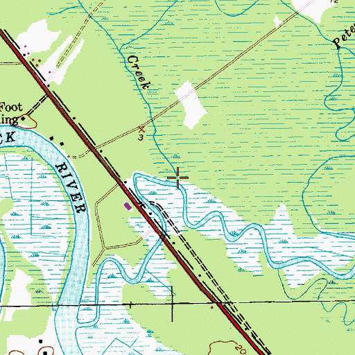 Topographic Map of Guinea Creek, SC