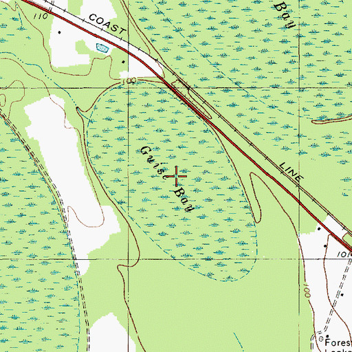 Topographic Map of Guise Bay, SC