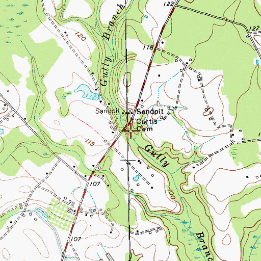 Topographic Map of Gully Branch, SC
