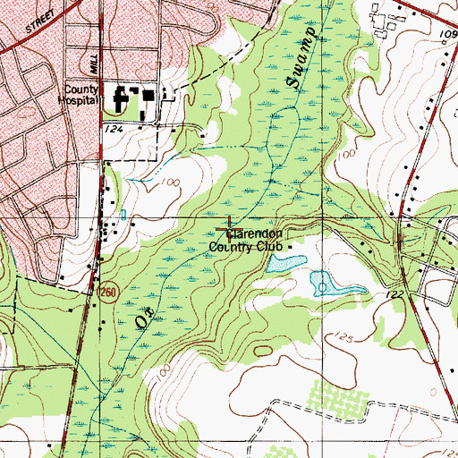 Topographic Map of Gum Pond, SC