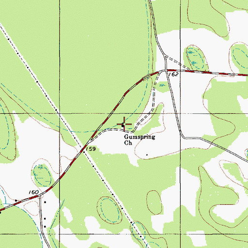 Topographic Map of Gumspring Church, SC