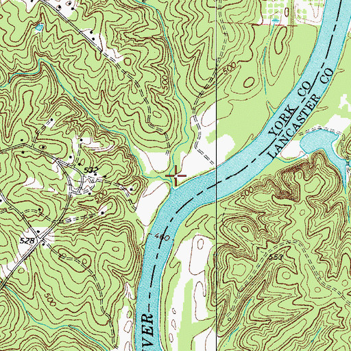 Topographic Map of Haggins Branch, SC