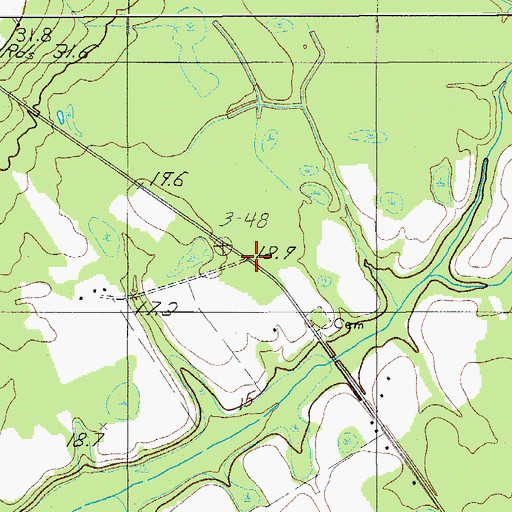 Topographic Map of Hall School, SC