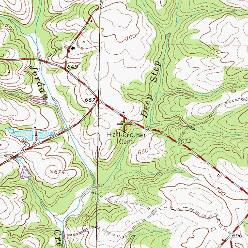 Topographic Map of Hall - Cromer Cemetery, SC