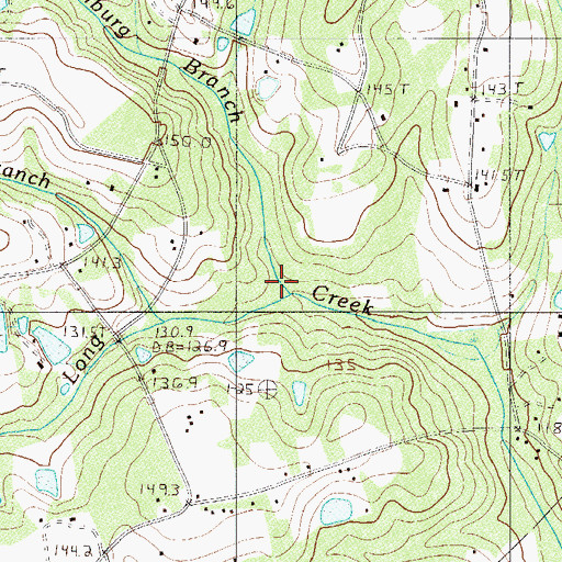Topographic Map of Hamburg Branch, SC