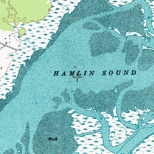 Topographic Map of Hamlin Sound, SC