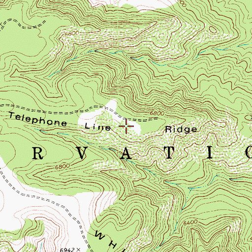 Topographic Map of Telephone Line Ridge, AZ