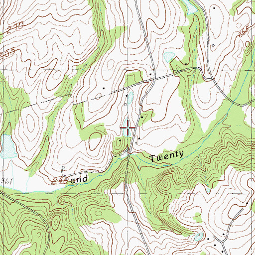 Topographic Map of Hammonds Lake, SC