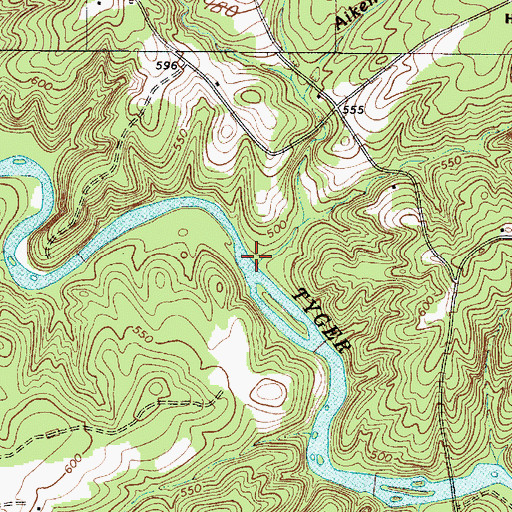 Topographic Map of Harrelson Branch, SC