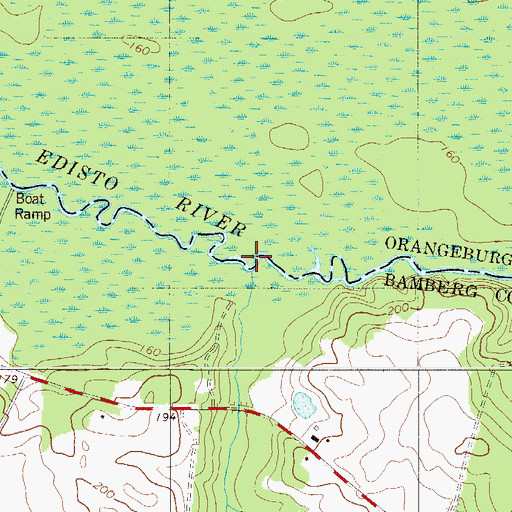 Topographic Map of Hayes Mill Creek, SC