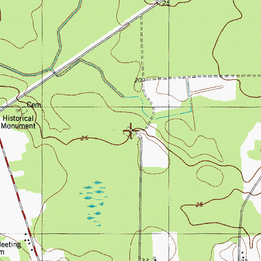 Topographic Map of Haynes Cemetery, SC