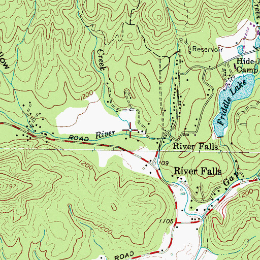 Topographic Map of Head Foremost Creek, SC