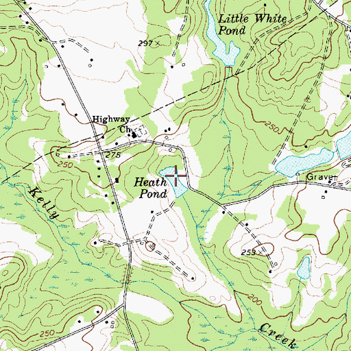 Topographic Map of Heath Pond, SC