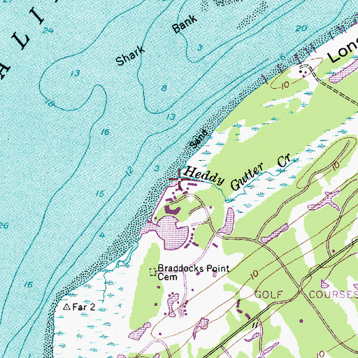 Topographic Map of Heddy Gutter Creek, SC