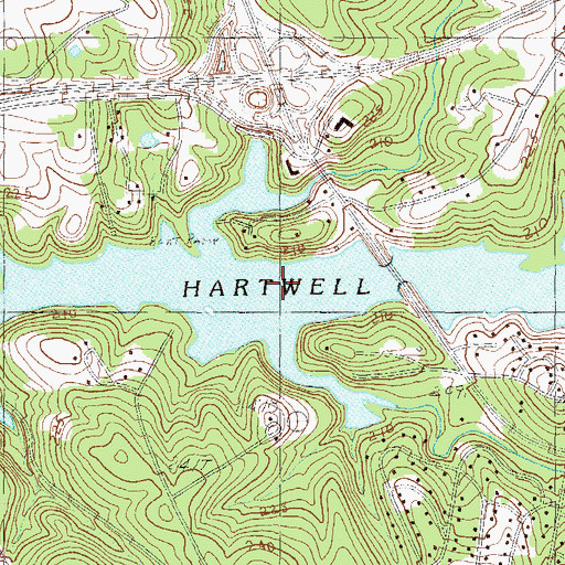 Topographic Map of Hembree Creek, SC
