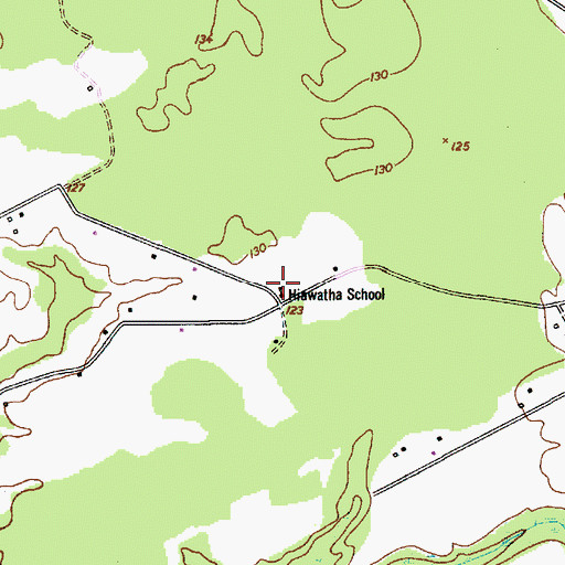 Topographic Map of Hiawatha School, SC