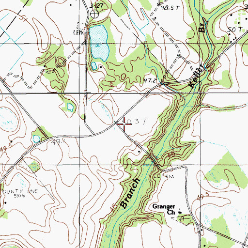 Topographic Map of Hickory Grove Church, SC