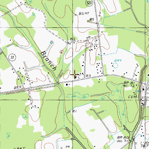 Topographic Map of Hickory Grove Church, SC