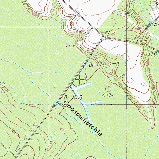 Topographic Map of Hickory Hill Crossing, SC