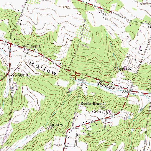 Topographic Map of Hickory Hollow, SC