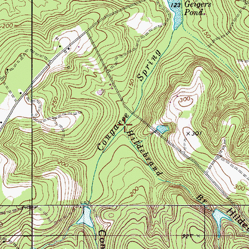 Topographic Map of Hildebrand Branch, SC