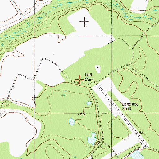 Topographic Map of Hill Cemetery, SC