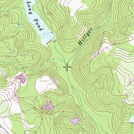 Topographic Map of Hillyer Branch, SC