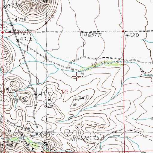 Topographic Map of Telles Ranch, AZ