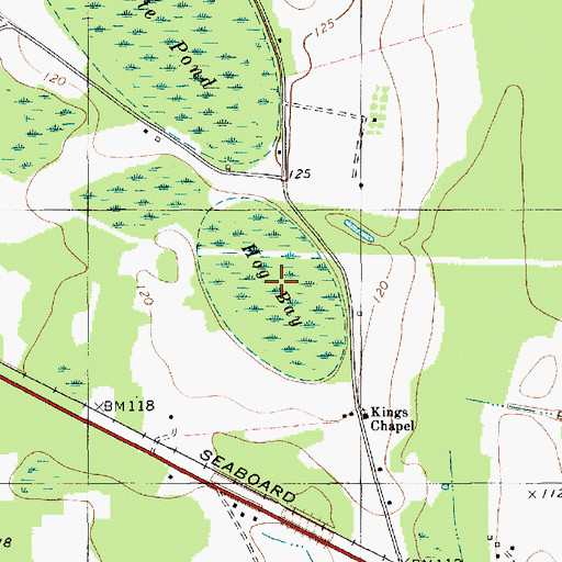 Topographic Map of Hog Bay, SC