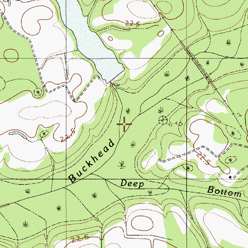 Topographic Map of Hog Branch, SC