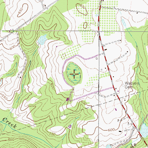 Topographic Map of Holstein Cemetery, SC