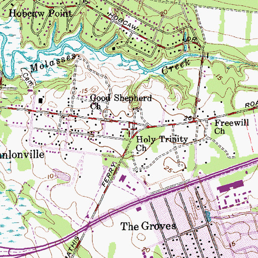 Topographic Map of Holy Trinity Church, SC