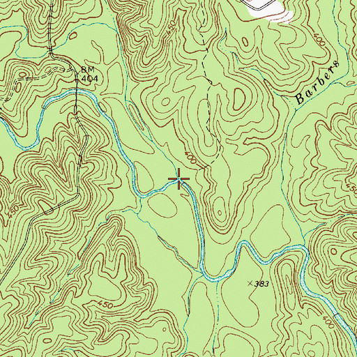 Topographic Map of Hooper Creek, SC