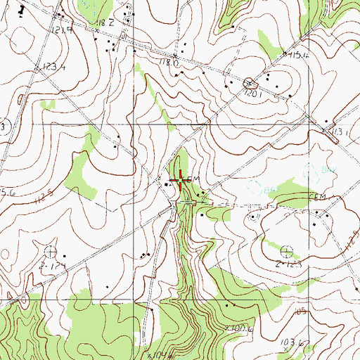 Topographic Map of Hopewell Church, SC