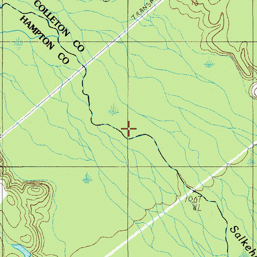 Topographic Map of Horse Bay, SC